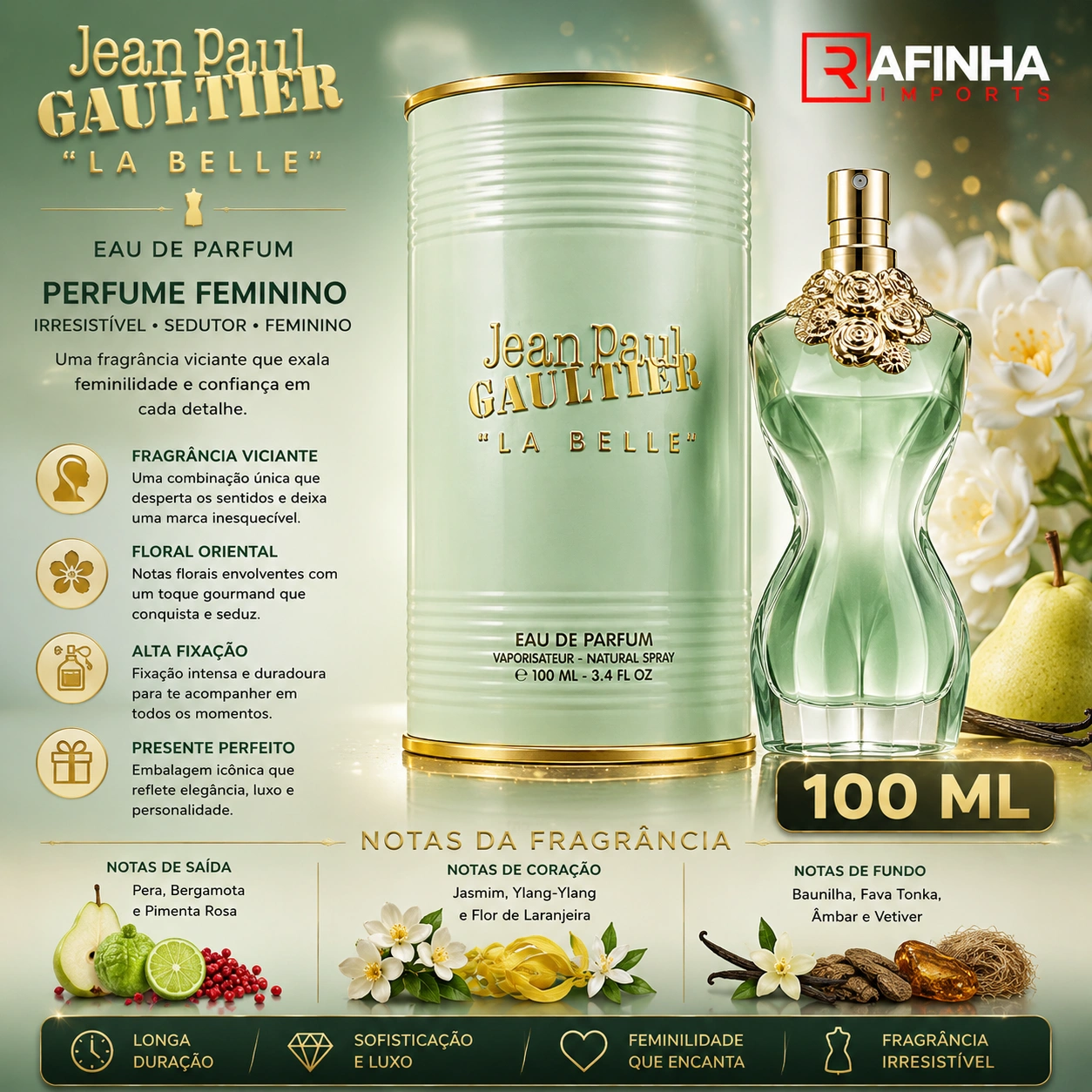 Perfume Jean Paul Gaultier La Belle 100ml | Rafinha Imports