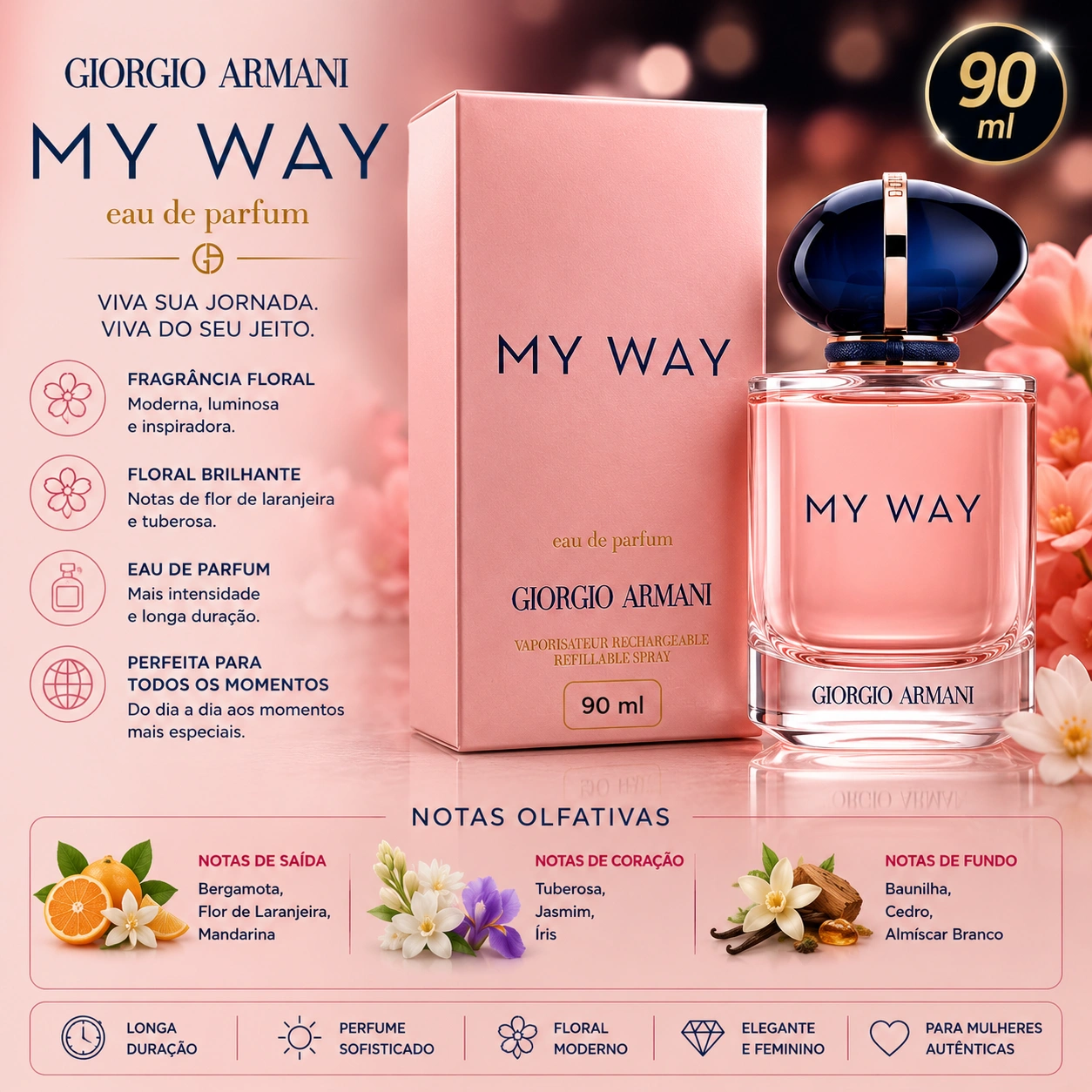 Perfume Giorgio Armani My Way 90ml | Rafinha Imports